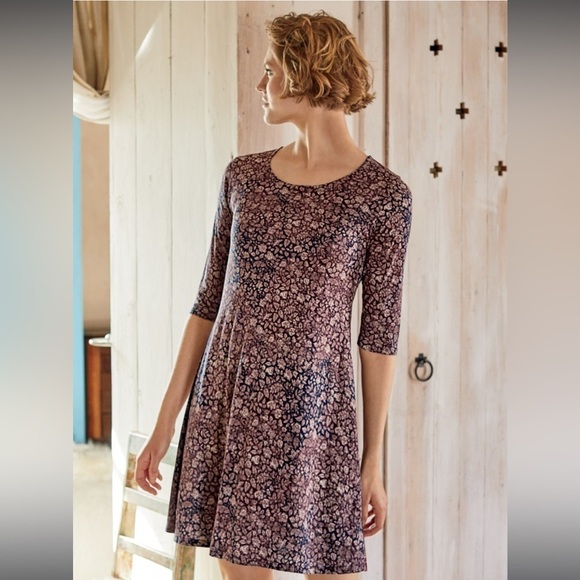 Peruvian Connection | Eloise Dress, Long Sleeve, Jersey Knit, Large - Picture 1 of 13